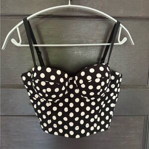 Polka dot bustier
